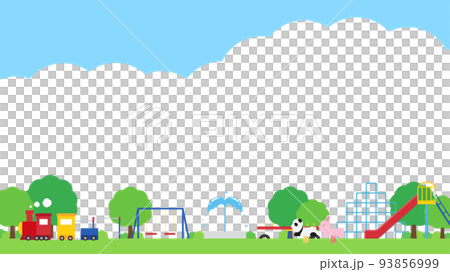 公園框架_天空和雲_16:9 93856999