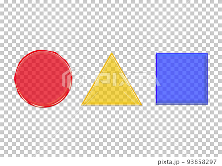 translucent round triangle - Stock Illustration [93858297] - PIXTA