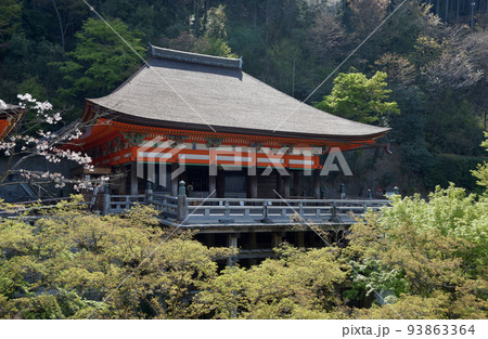 春の清水寺　奥の院　京都市東山区 93863364