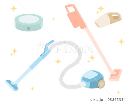 掃除機をイメージしたイラストセット 93865334