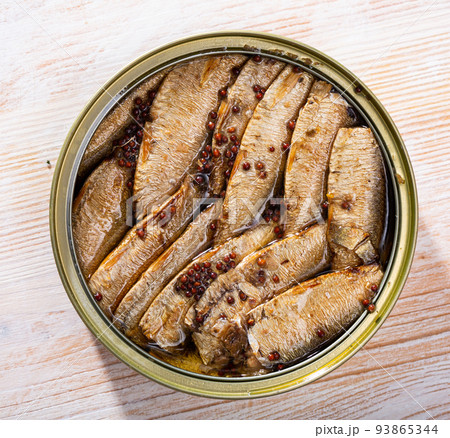 Smoked sprats in oil Smoked sprats in oil 93865344