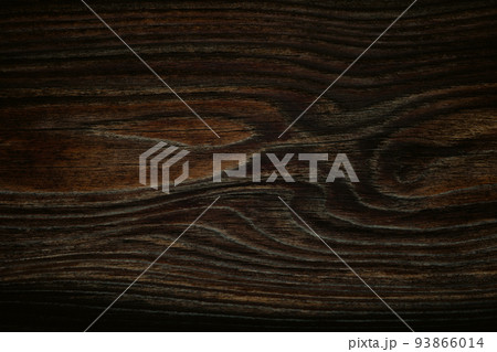 無垢木材の木目 経年変化した風合い　b-1-3 暗め 暖色 93866014