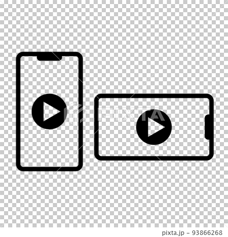 smartphone play icon smartphone play icon 93866268