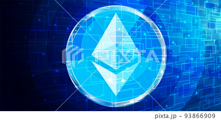 イーサリアム 仮想通貨 マーク 背景 イーサリアム 仮想通貨 マーク 背景 93866909