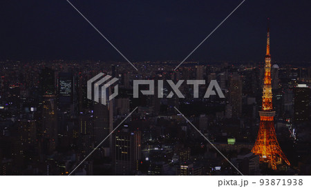 東京タワーの夜景 93871938