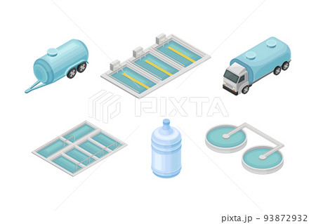 Water Purification Process with Liquid in...のイラスト素材 [93872932] - PIXTA