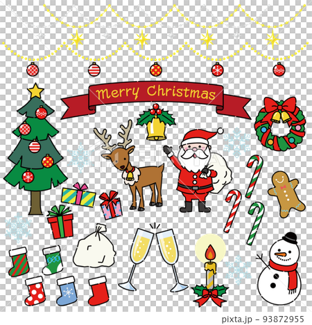 可愛的聖誕插圖集 93872955