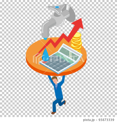 A man suffering from a water rate hike 93873339