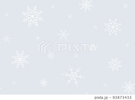 雪の結晶が降る冬のベクターイラスト背景 雪の結晶が降る冬のベクターイラスト背景 93873433