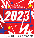 Happy New Year 2023 Celebration Card Vector Illustration. 93875276