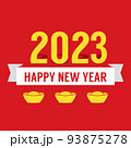 2023 Chinese New Year Card Vector Illustration. 93875278