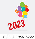 2023 With Balloon Bunch Celebrate Concept Vector Illustration. 93875282