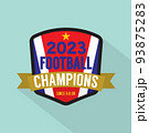 2023 Football Champions Badge Vector Illustration. 93875283
