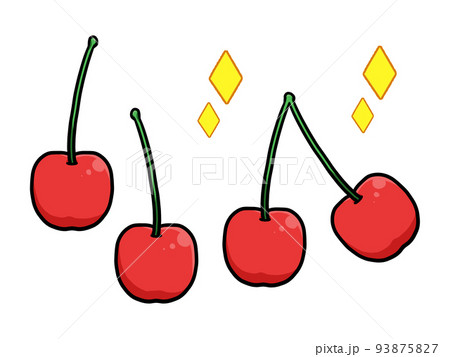 さくらんぼのイラスト 93875827