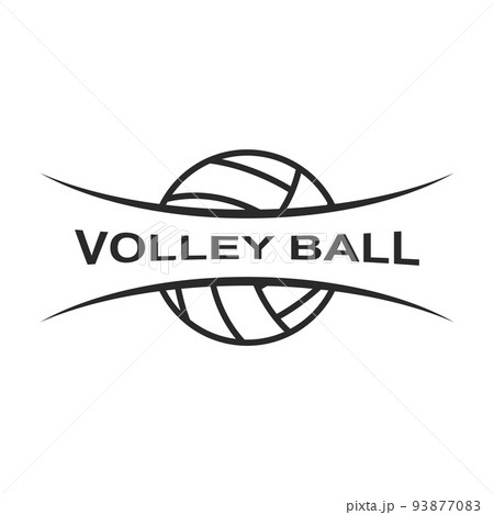 Volley ball logo vector Volley ball logo vector 93877083