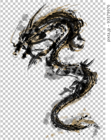 昇龍の和風素材イラスト 昇龍の和風素材イラスト 93879976