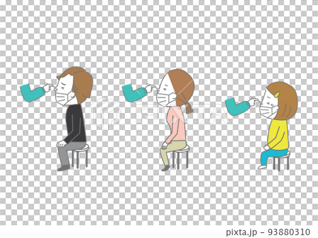 コロナの検査　PCR検査、抗原検査を受けている人 93880310