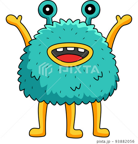 Talking Monster Cartoon Colored Clipart Talking Monster Cartoon Colored Clipart 93882056