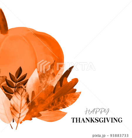 Happy Thanksgiving card design illustration on 93883733