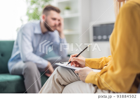 Man at psychologist Man at psychologist 93884502