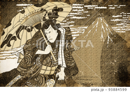 凱風快晴&歌舞伎役者 ビンテージ 凱風快晴&歌舞伎役者 ビンテージ 93884599