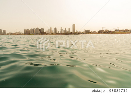 Tel Aviv skyline. A view from the water of the old Yaffa Port Tel Aviv skyline. A view from the water of the old Yaffa Port 93885752