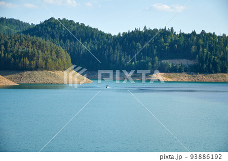 Boat and lake 93886192