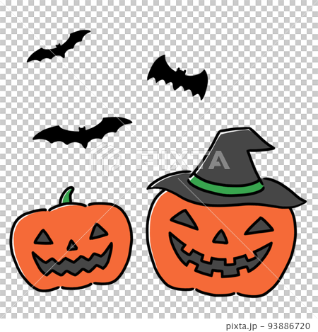 halloween jack o lantern and bats halloween jack o lantern and bats 93886720