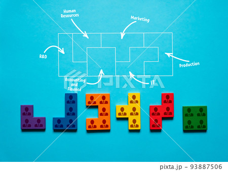 Proper organization of the company. Communication and relationships within the business. Interactions, bureaucracy. Departments and teams. Human resource management. Searching and hiring new workers. 93887506