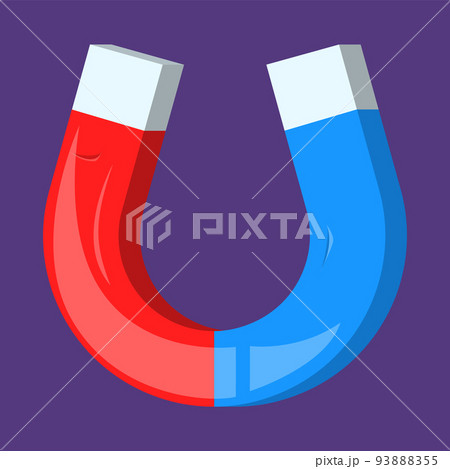 Magnet icon vector isolated. Power and energy Magnet icon vector isolated. Power and energy 93888355