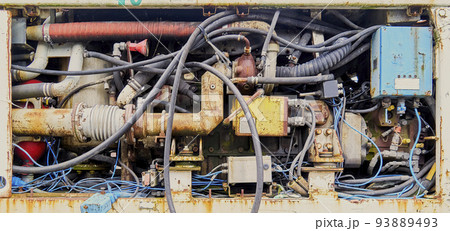 Historic diesel power unit with hydraulic pump for use in a mine Historic diesel power unit with hydraulic pump for use in a mine 93889493
