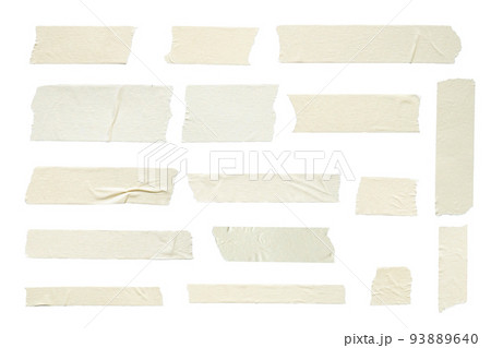 Adhesive tape set isolated on white background. 93889640