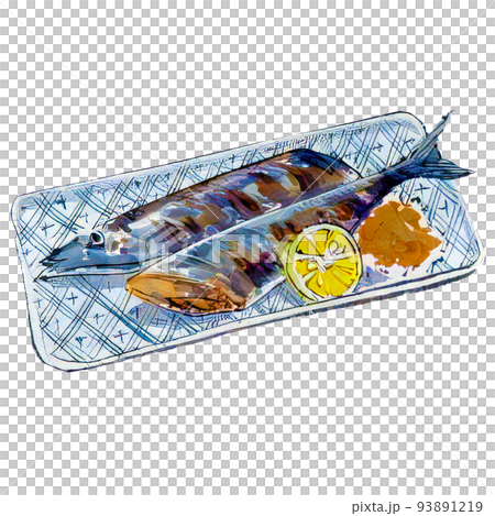 Illustration of saury that is easy to use for simple illustrations Illustration of saury that is easy to use for simple illustrations 93891219
