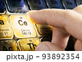 Periodic table. Chemical elements. Cerium, symbol CE. 93892354