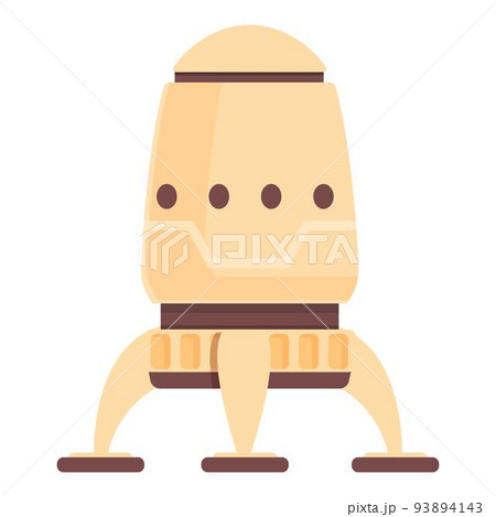 Space ship rocket icon cartoon vector. Planet base. Landscape station Space ship rocket icon cartoon vector. Planet base. Landscape station 93894143