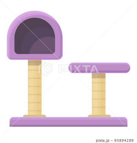 Climbing tower icon cartoon vector. Cat house. Pet shop 93894289