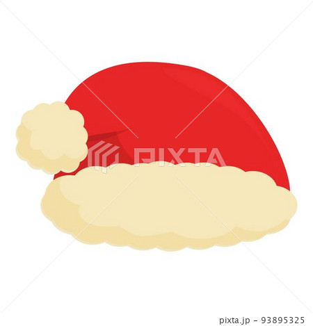 Face hat icon cartoon vector. Santa holiday. Xmas head 93895325