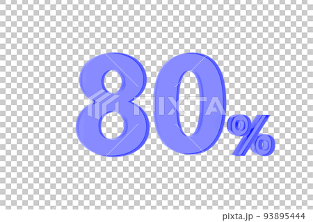 3D. Percentage icon 3D in red glass on white background 3d illustration 3D. Percentage icon 3D in red glass on white background 3d illustration 93895444