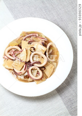 いかと竹の子の辛味炒め 93898329