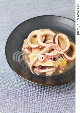 いかと竹の子の辛味炒め､餡かけ 93898342