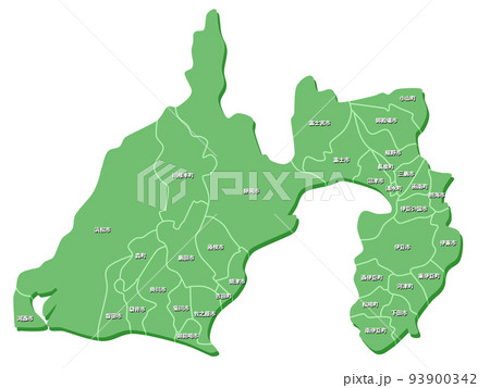 静岡県の地図 93900342