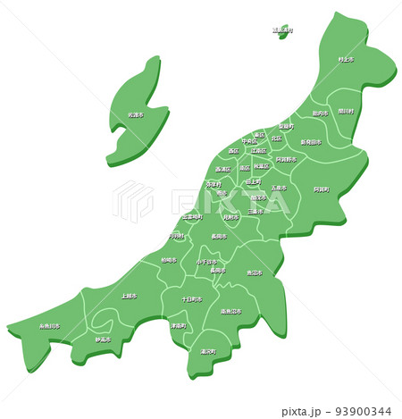 新潟県の地図 新潟県の地図 93900344