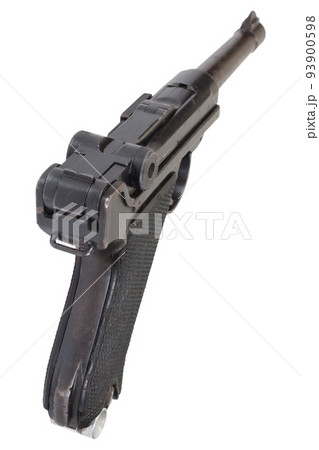 Luger P08 Parabellum handgun isolated 93900598