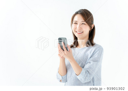 女性　スマートフォン 93901302