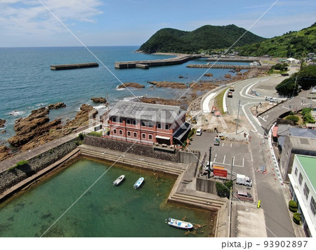 串木野市羽島の薩摩藩英国留学生記念館の空撮 93902897