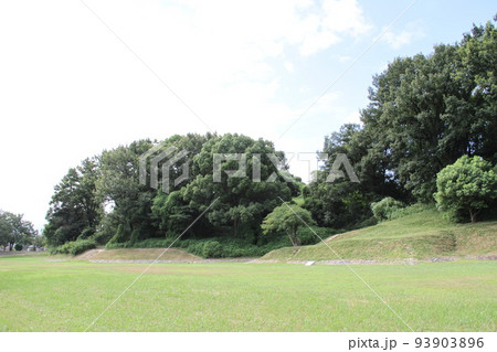 大阪高槻の今城塚古墳の夏風景 大阪高槻の今城塚古墳の夏風景 93903896