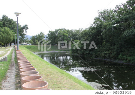 大阪高槻の今城塚古墳の夏風景 大阪高槻の今城塚古墳の夏風景 93903919