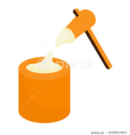 餅つきのベクターイラスト。 93905465