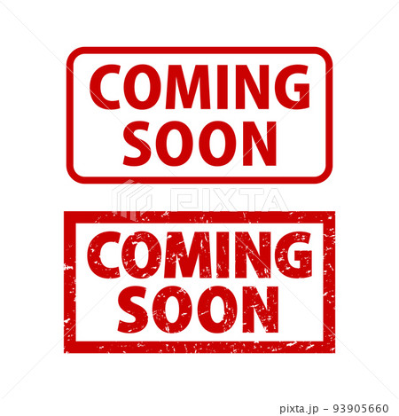 COMING SOON：英語の角形ゴム印セット（カミングスーン） 93905660