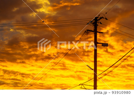 朝焼けの風景 朝焼けの風景 93910980